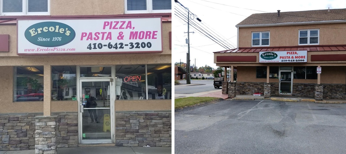 Ercole's Pizza Menu