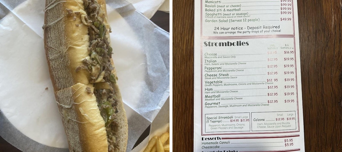 Ercole's Pizza Menu