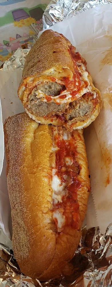 Meatball Parmesan with Fries & Medium Drink